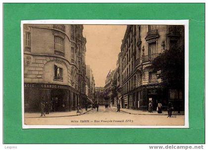 PARIS - 16 e -- Rue François Ponsard