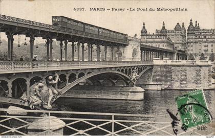 Paris - 16 - Passy - Le Pont du Metropolitaine - CPA