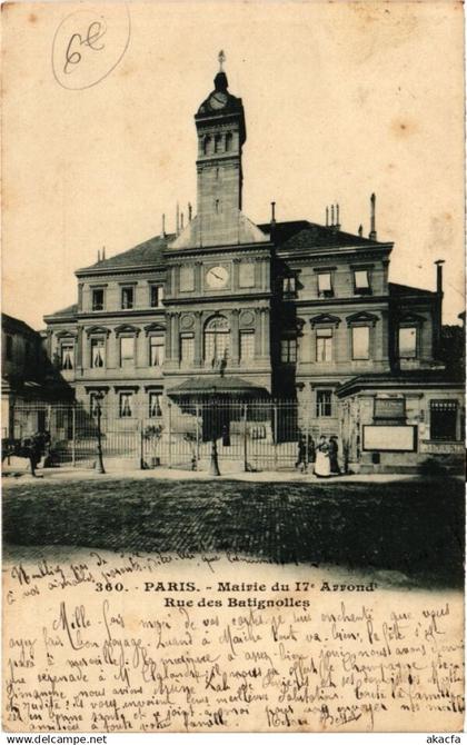 CPA PARIS 17e - Mairie du 17 Arrond (74724)