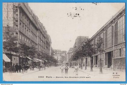 CPA PARIS (75) - PARIS - 17° ARRONDISSEMENT - MARCHE, RUE BROCHANT