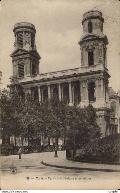 Paris - 17 - Eglise Saint Sulpice CPA