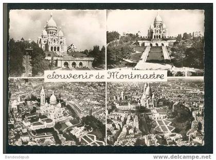 CPSM - Paris - Souvenir de Montmartre (4 vues GREFF S.E.R.P. éditeur n°156)