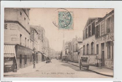Paris  18 em : rue  pajol