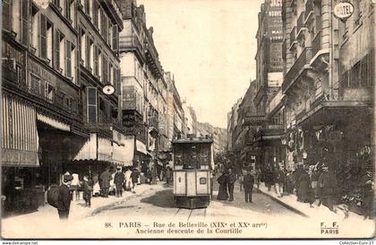 (*13/12/25) 75-CPA PARIS - 19-20ème ARRONDISSEMENT - RUE DE BELLEVILLE