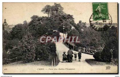 Paris - 19 - Parc des Buttes Chaumont - enfants CPA