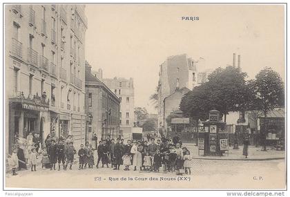 CPA PARIS 20 - RUE DE LA COUR DES NOUES