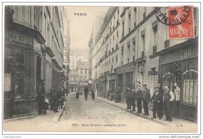 CPA PARIS 20 - RUE VICTOR LETALLE