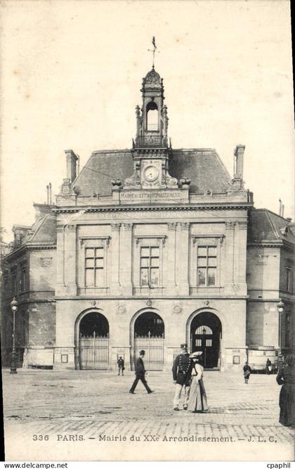 CPA Paris Mairie Du XXème Arrondissement