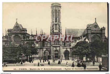 CPA Paris Mairie du Ier Arrondissement eglise St germain l'Auxerrois