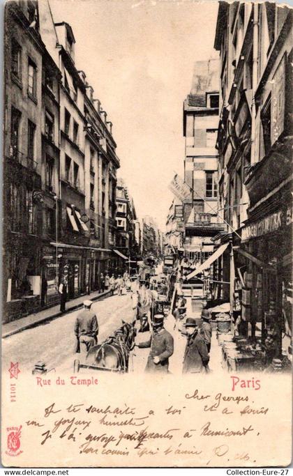 (29/09/25) 75-CPA PARIS - 3-4ème ARRONDISSEMENT - RUE DU TEMPLE