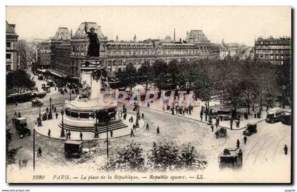 Paris CPA La place de la Republique