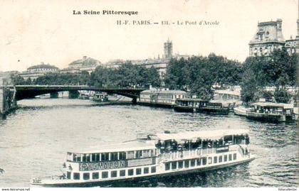 Paris 04 : la Seine pittoresque le pont d'Arcole