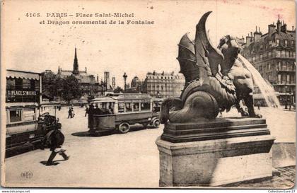 (02/05/26) 75-CPA PARIS - 5-6ème ARRONDISSEMENT - PLACE SAINT MICHEL