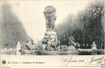 Paris CPA Fontaine de Carpeaux
