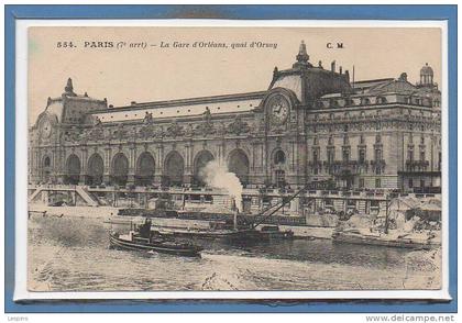 75 - PARIS - Arr. 07 -- La gare d'Orléans ,..