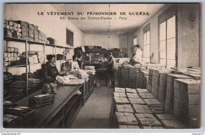 322, (Paris) Arrondissement 08, Le vêtement du Prisonnier de Guerre, 63 avenue des Champs-Elysées, état !!