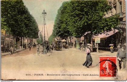 (17/09/25) 75-CPA PARIS - 9ème ARRONDISSEMENT - BOULEVARD DES CAPUCINES - CAFE AMERICAIN