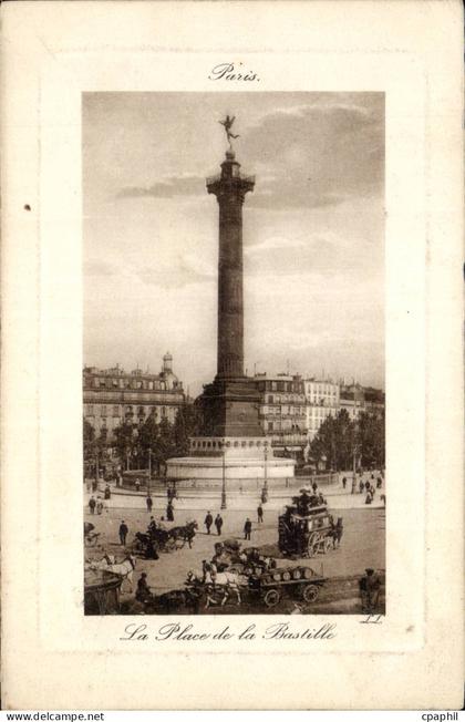 Paris - 10 - La Place de la Bastille - CPA