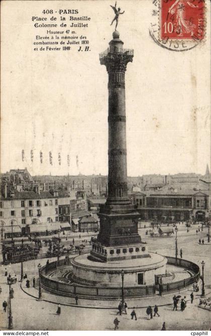 Paris 10 - Place de la Bastile - CPA