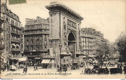 Paris - 10 - Porte Saint Denis - CPA
