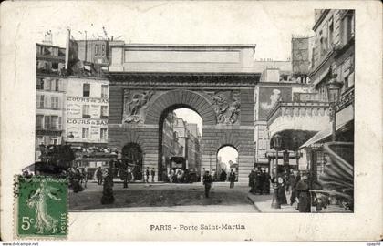 Paris - 10 - Porte Saint Martin - CPA