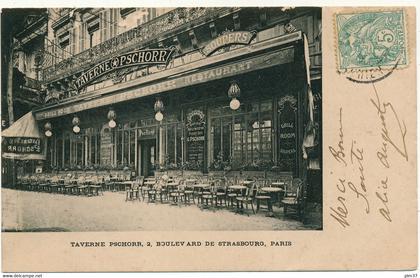 PARIS 10° - Taverne PSCHORR, 2, Boulevard de Strasbourg