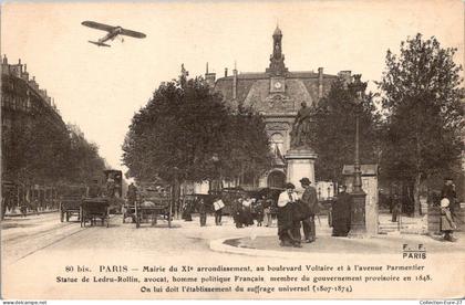 (20/11/25) 75-CPA PARIS - 11ème ARRONDISSEMENT - LA MAIRIE - AVIATION AVION