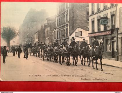 75/paris 11 l’artillerie boulevard de Belleville