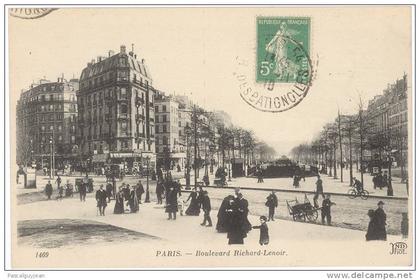 CPA PARIS 11 - BOULEVARD RICHARD LENOIR