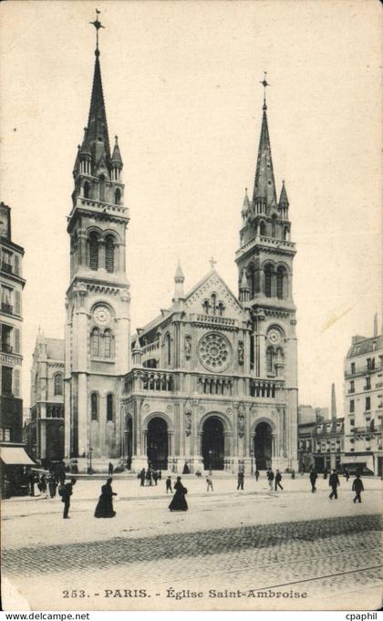 Paris - 11 - Eglise Saint Ambroise - CPA
