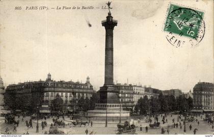 Paris - 11 - Place de la Bastille - CPA