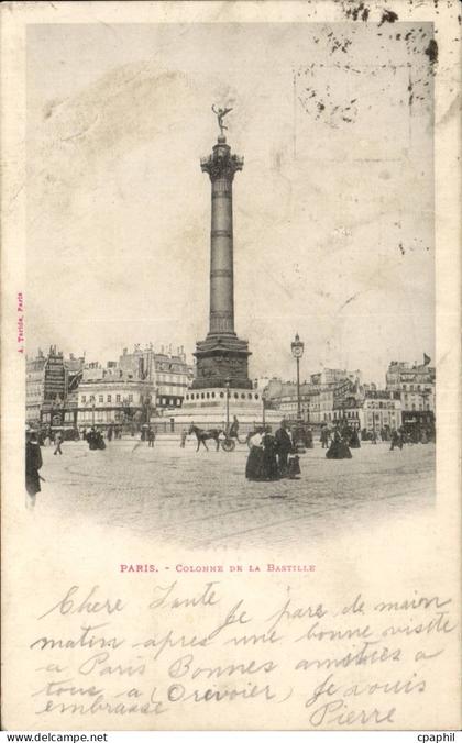 Paris - 11 - Place de la Bastille - CPA