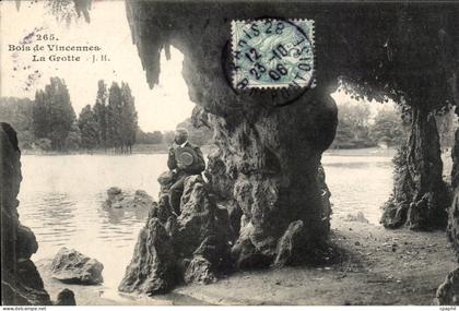 Paris - 12 - Bois de Vincennes - La Grotte - CPA