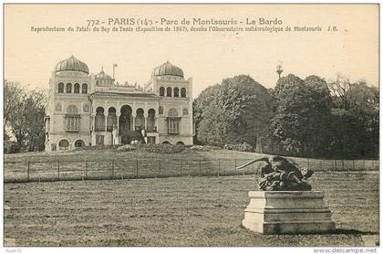 Dép 75 - Astronomie - Paris - Arrondissement 14 - Parc de Montsouris - Le Bardo - Observatoire météorologique