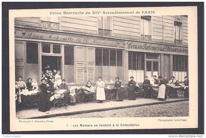 PARIS  14 e - Série de 5 cartes Union Maternelle du XIV e Arrondissement