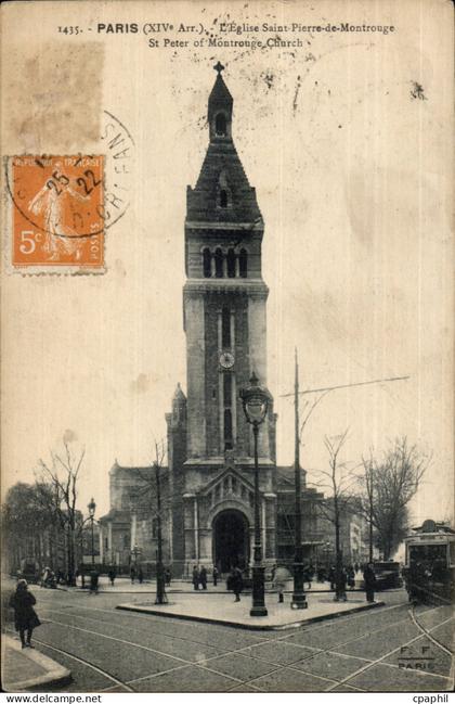 Paris(14) L'Eglise St-Pierre de Montrouge-St Pierre of Montrouge Church - CPA