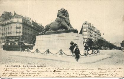 Paris - 14 - Lion de Belfort - CPA