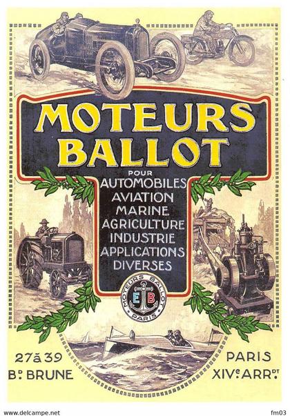 Paris 14 moteurs Ballot boulevard Brune