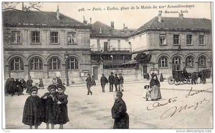 PARIS ECOLES PLACE DE LA MAIRIE DU 14 EME ARRONDISSEMENT BEAU PLAN ECOLIERES