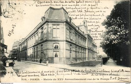 Paris - 16 - Mairie du XVI Arrondissement - CPA