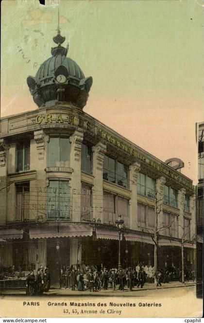 Paris 17 Avenue de Clichy Grands Magasins des Nouvelles Galeris - CPA