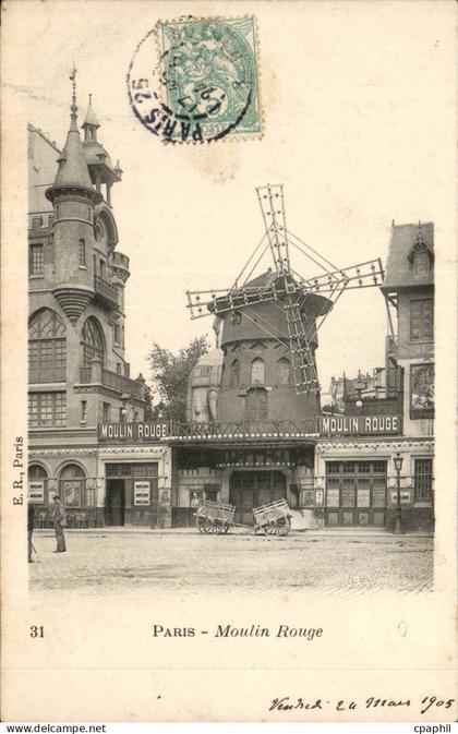 Paris - 18 - Moulin Rouge - windmill - muehle - CPA