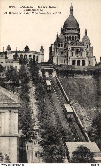 Paris - 18 - Sacre Coeur - Funiculair - Reservoir de Montmartre - CPA