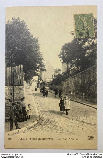 PARIS 18 - (VIEUX MONTMARTRE) - LA RUE NORVINS
