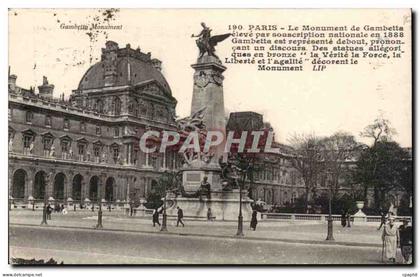 Paris - 20 - Le Monument de Gambetta - CPA