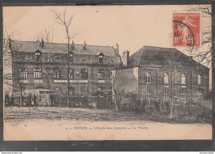 62 - DIVION - L' Ecole des Garçons - La Mairie
