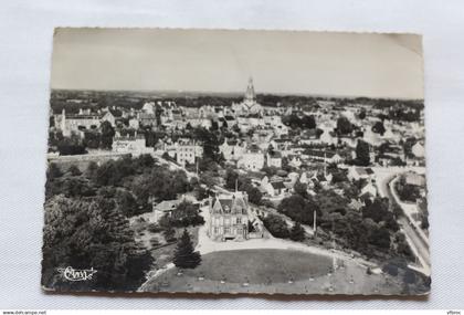 Cpm 1955, Domfront, vue générale aérienne, Orne 61