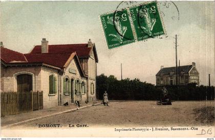CPA AK DOMONT - La Gare (580030)