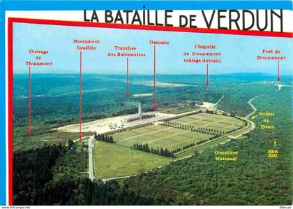 55 - Douaumont - L'Ossuaire de Douaumont - Le Cimetière National Militaire - Vue aérienne - CPM - Voir Scans Recto-Verso