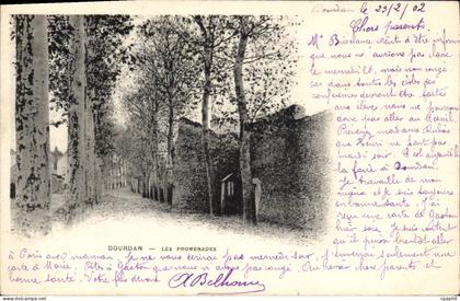 CPA Dourdan Les Promenades